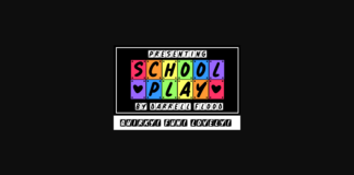 School Play Font Poster 1