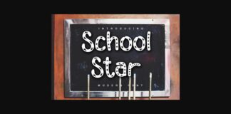 School Star Font Poster 1