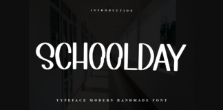 Schoolday Font Poster 1