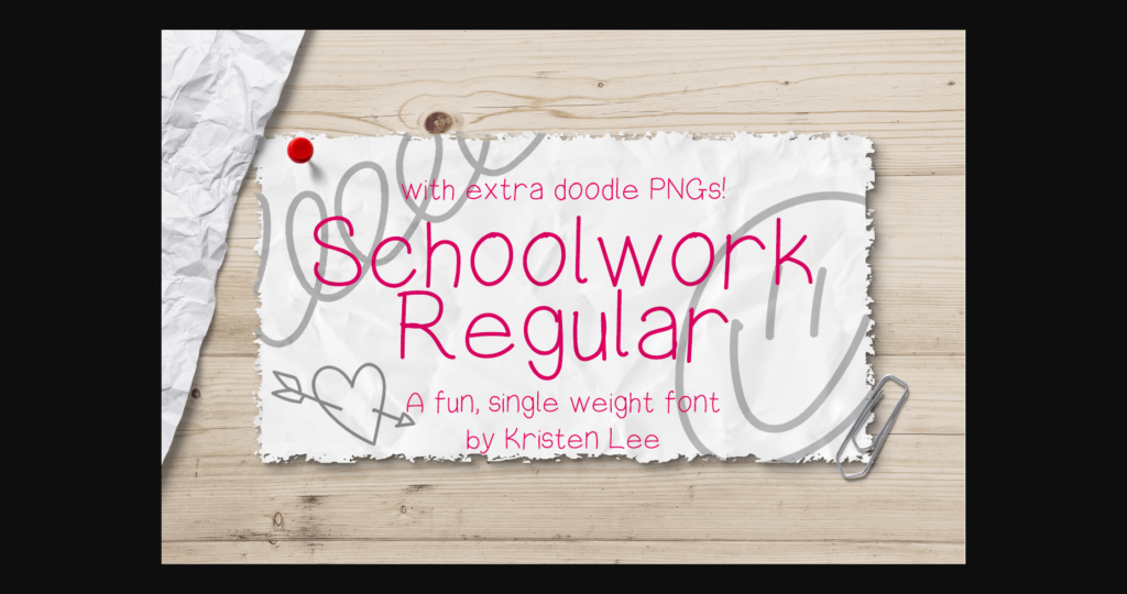 Schoolwork Font Poster 3