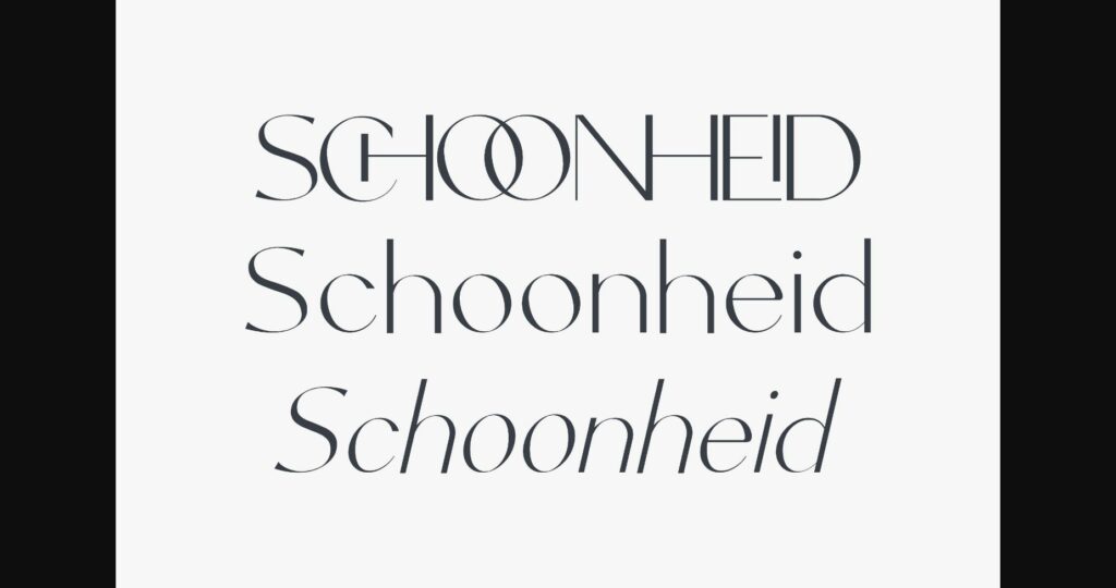 Schoonheid Font Poster 8