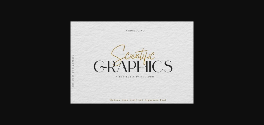 Scientific Graphics Font Poster 3