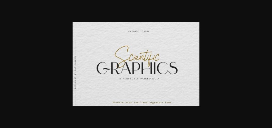 Scientific Graphics Font Poster 1