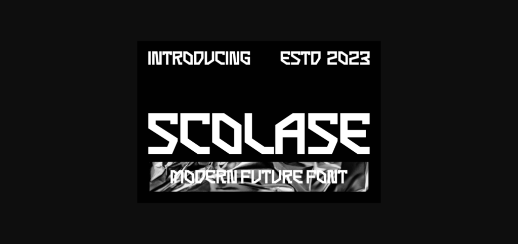 Scolase Font Poster 3