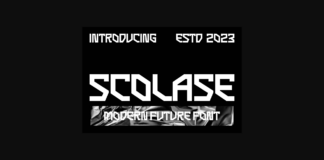 Scolase Font Poster 1