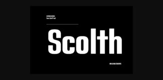 Scolth Font Poster 1