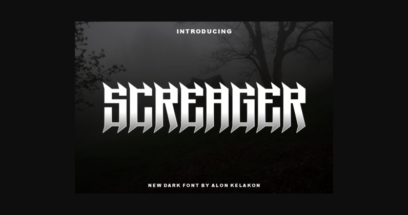 Screager Font Poster 3