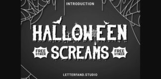 Scream Halloween Font Poster 1