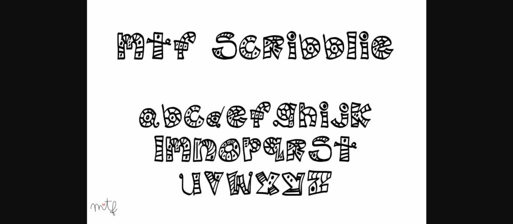 Scribblie Font Poster 1