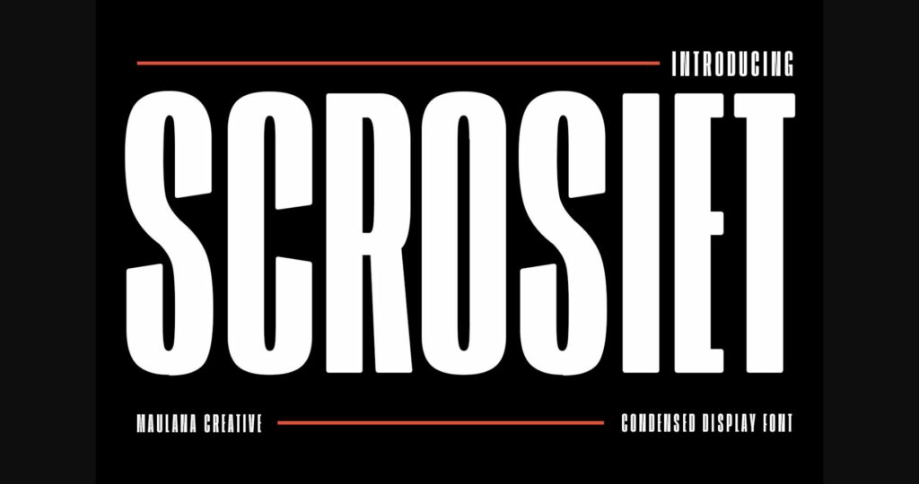 Scrosiet Font Poster 3