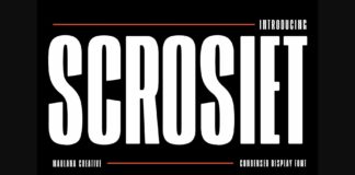 Scrosiet Font Poster 1