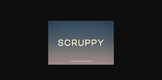 Scruppy Font Poster 1