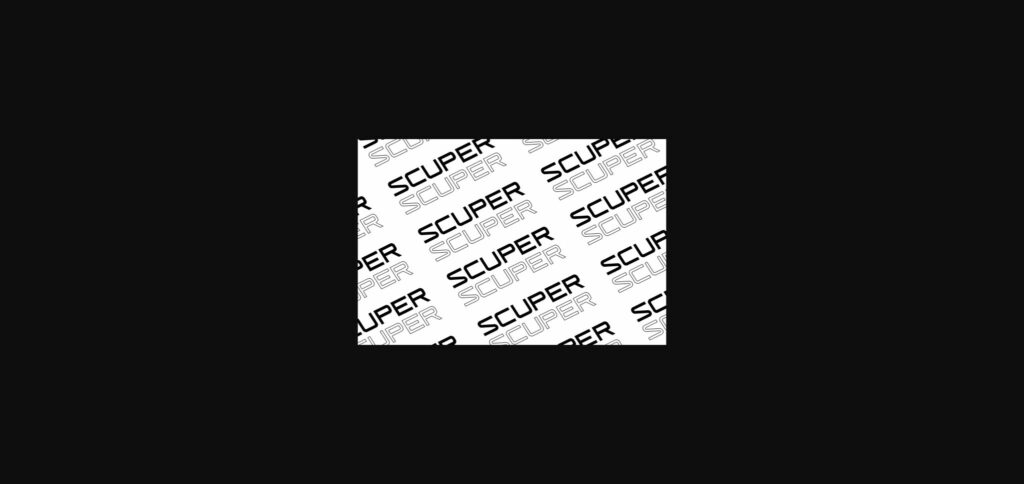 Scuper Font Poster 4