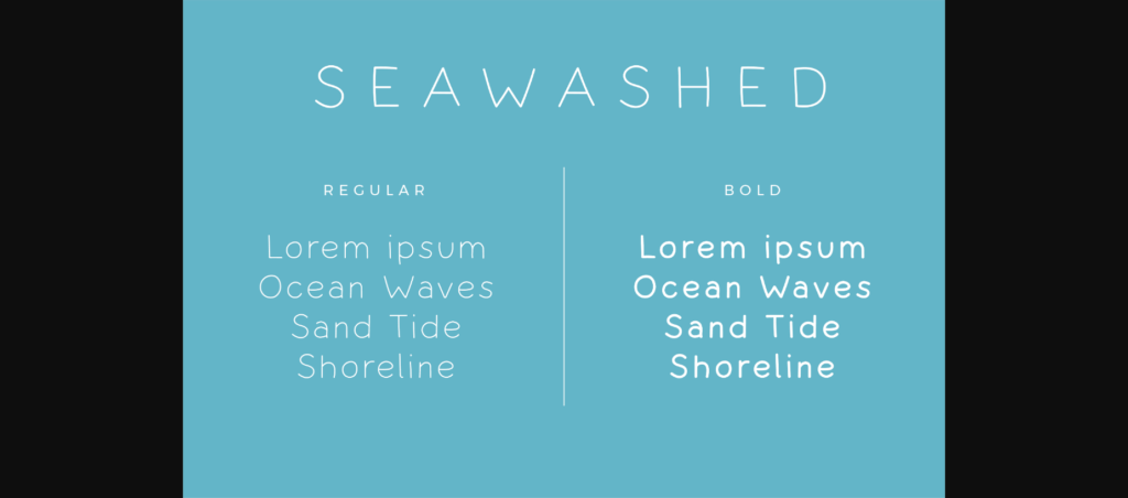 Seawashed Font Poster 6