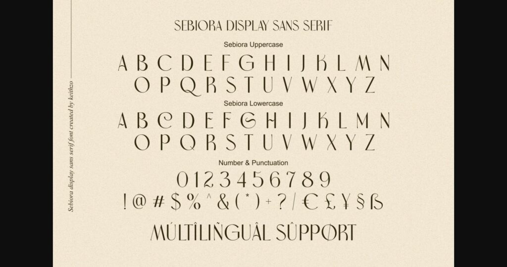 Sebiora Font Poster 10