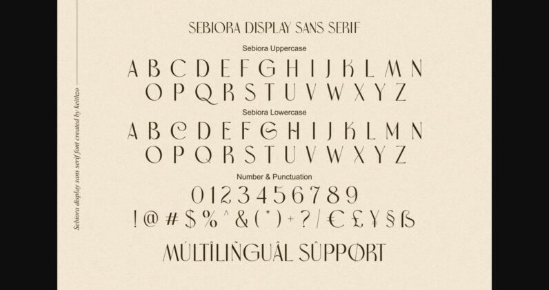 Sebiora Font Poster 10