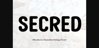 Secred Font Poster 1