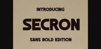 Secron Font Poster 1