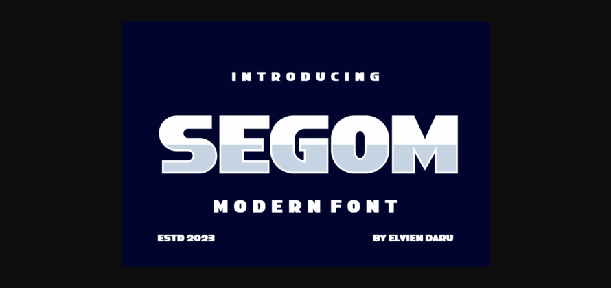 Segom Font Poster 3