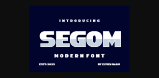 Segom Font Poster 1