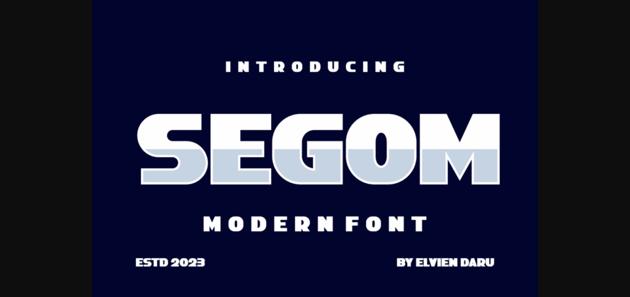 Segom Font Poster 7