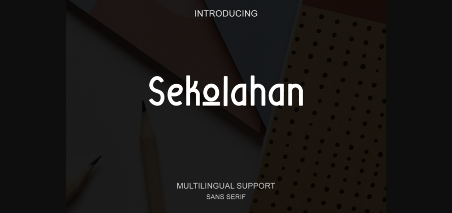 Sekolahan Font Poster 3