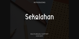 Sekolahan Font Poster 1