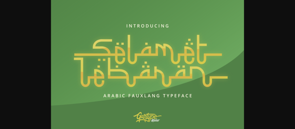 Selamet Lebaran Font Poster 3