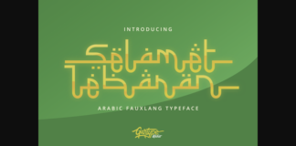 Selamet Lebaran Font Poster 1