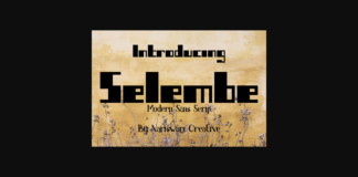 Selembe Font Poster 1