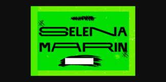 Selena Marin Font Poster 1