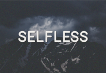 Selfless Font Poster 1