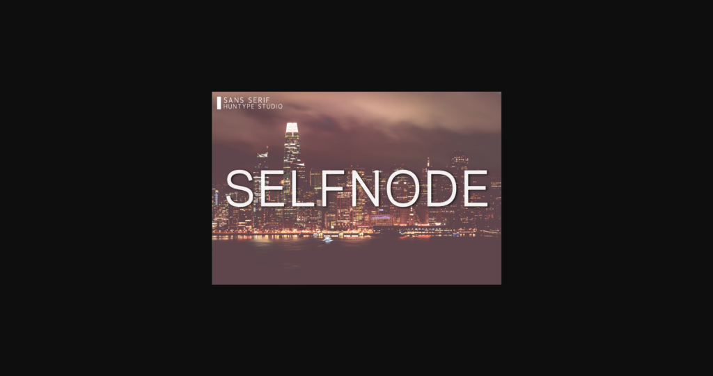 Selfnode Font Poster 3