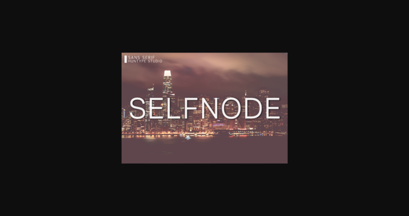 Selfnode Font Poster 3