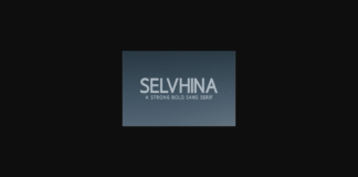 Selvhina Font Poster 1