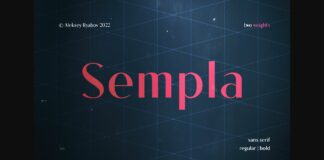 Sempla Font Poster 1