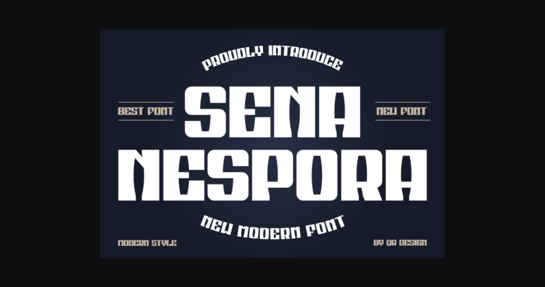 Sena Nespora Font Poster 3