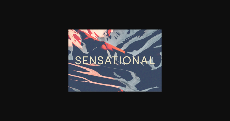 Sensational Font Poster 3