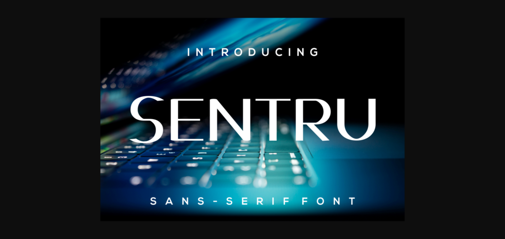 Sentru Font Poster 3