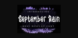 September Rain Font Poster 1