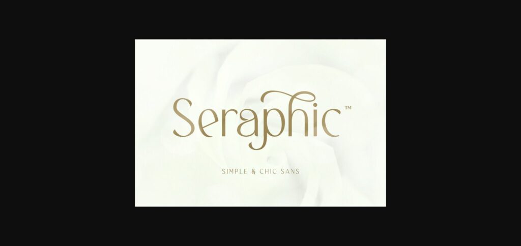 Seraphic Font Poster 3