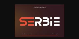 Serbie Font Poster 1