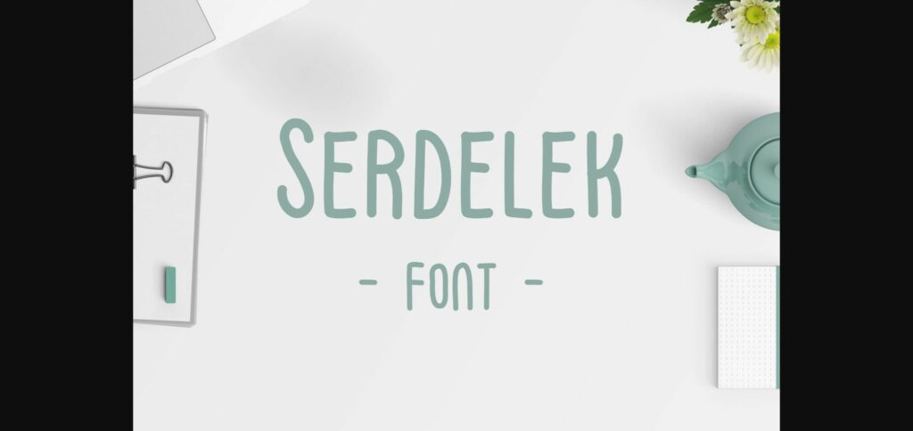 Serdelek Font Poster 3