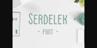 Serdelek Font Poster 1