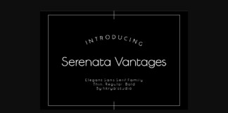 Serenata Vantages Font Poster 1