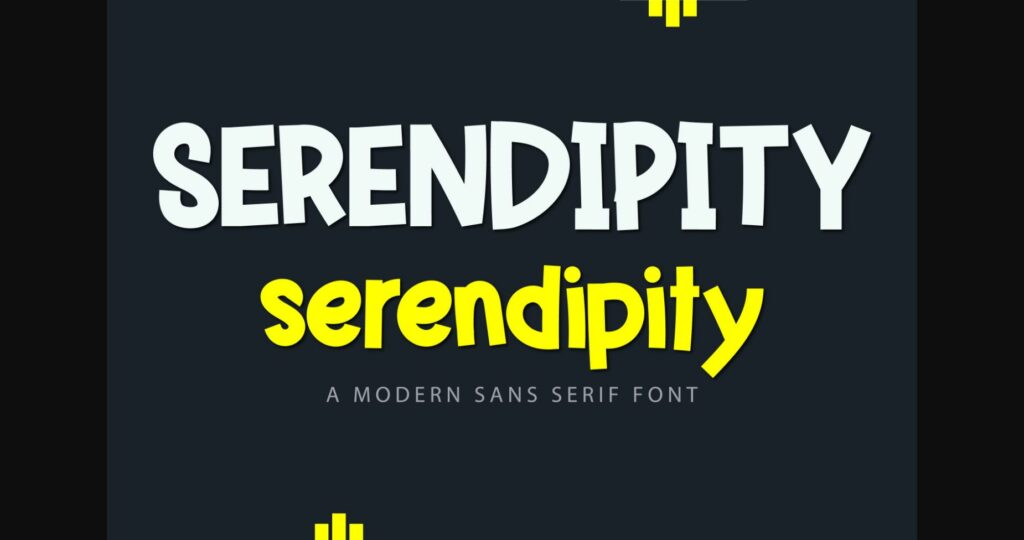 Serendipity Font Poster 3