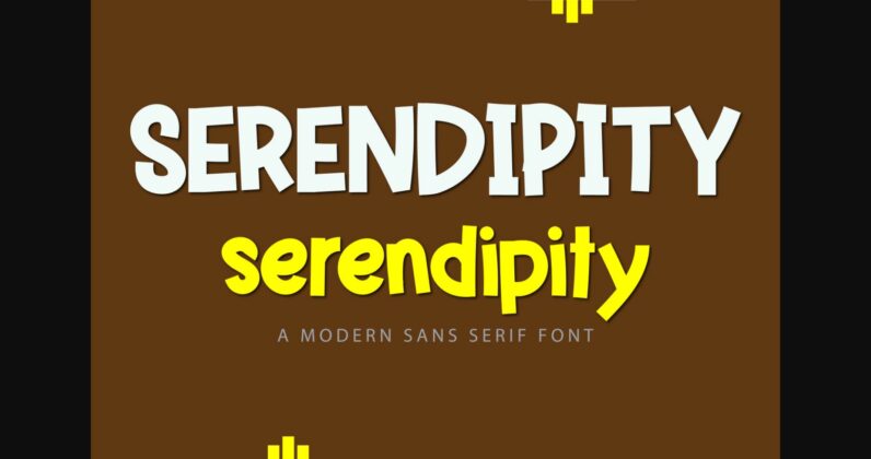 Serendipity Font Poster 4