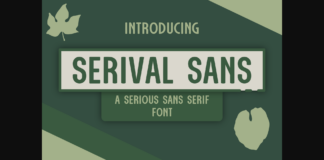 Serival Sans Font Poster 1