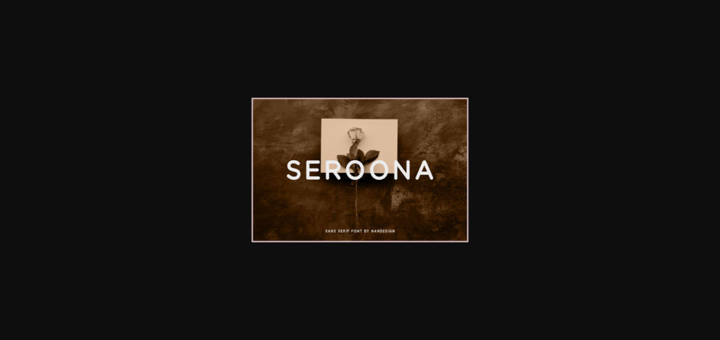 Seroona Font Poster 3