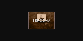 Seroona Font Poster 1